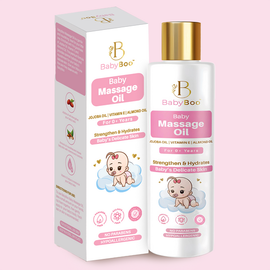 BabyBoo Baby Massage Oil with Vitamin E, Jojoba Oil & Almond Oil