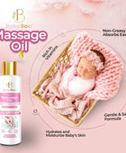 BabyBoo Baby Massage Oil with Vitamin E, Jojoba Oil & Almond Oil- 100ml | Non Sticky and Non Greasy | Nourishes & Strengthens Baby’s Body