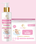 BabyBoo Baby Moisturizing Lotion & Baby Soap with Hibiscus, Almond & Honey - 200 Ml | Nourish & Moisturize Baby's Skin for 24 Hours